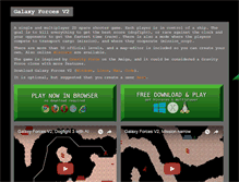 Tablet Screenshot of galaxy-forces.com